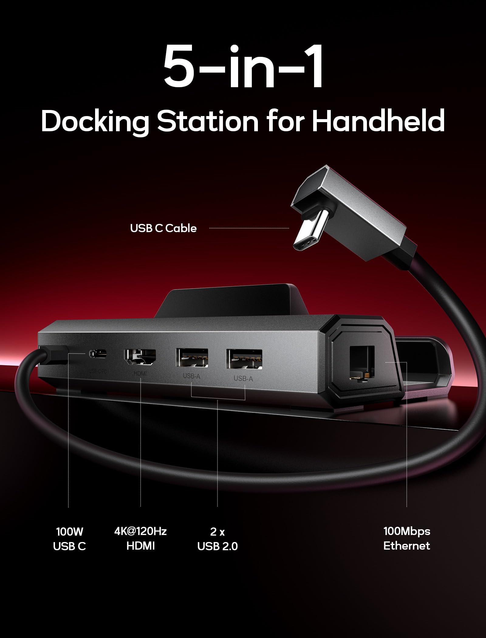 Amazon.com: JSAUX 4K@120Hz Docking Station and 65W Charger